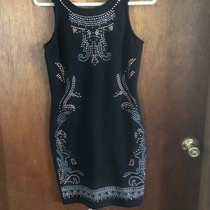 Black embellished dress